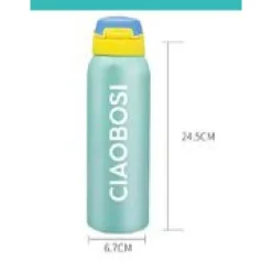 THERMOS BOTTIGLIA ACCIAIO TERMOS 500ML BORRACCIA TERMICA PORTA VIVANDE TX-9075