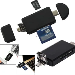 TIPO-C ADATTATORE OTG MICRO USB USB 2.0 SD Micro SD CARD READER PC SMARTPHONE
