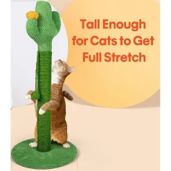 TIRAGRAFFI CACTUS 40 X 70 CM COLONNE ALBERO PER GATTI PALO IN NATURALI SISAL