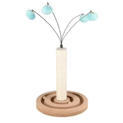 TIRAGRAFFI FLAMINGO 2 IN 1 GIOCATTOLO DIVERTIMENTO PER GATTI 29 X 29 X 50 CM