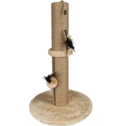 TIRAGRAFFI FLAMINGO INDIAN RASCHIETTO GIOCHI PIUME PER GATTO 30 X 30 X 50 CM