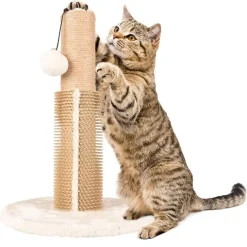 TIRAGRAFFI GATTI ARBRE A CHAT SNO 1 30 X 30 X 41.5 CM CON PALLINA SPAZZOLE GOMMA