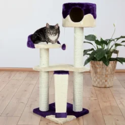 Tiragraffi gatti Carla Elegante tre diverse piattaforme cuccia foderato peluche