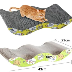TIRAGRAFFI GATTO IN CARTA CARTONE ONDULATO TIRA GRAFFI GIOCO PER GATTI LETTO