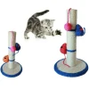TIRAGRAFFI GIOCO CORDA COLONNA PALLINA ARTIGLI GATTO TIRA GRAFFI 42X24CM. MOD B