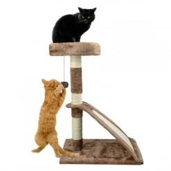 TIRAGRAFFI NOBLEZA ALBERO GATTI CON CORDA E PALLINA A 2 PIANI 50 X 35 X 72 CM