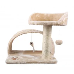 TIRAGRAFFI NOBLEZA HOUSEBOAT 2 PIANI CON CUCCIA MORBIDA 49 X 42 X 42 CM GATTI