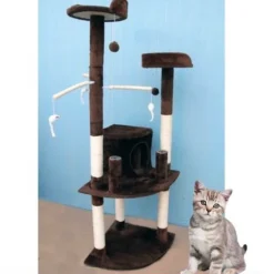 TIRAGRAFFI PER GATTI ALBERO PARCO GIOCHI TIRA GRAFFI A COLONNA GATTO H155 CM