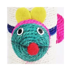 TIRAGRAFFI PER GATTI CORDA CON PALLINA AFFILA ARTIGLI UNGHIA GATTO TIRA GRAFFI