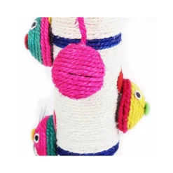 TIRAGRAFFI PER GATTI CORDA CON PALLINA AFFILA ARTIGLI UNGHIA GATTO TIRA GRAFFI