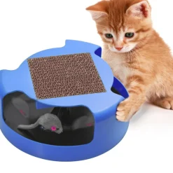 TIRAGRAFFI TIRA GRAFFI GIOCO PER CATTI GATTO CIRCOLARE CON TOPOLINO INTERNO