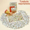 TOMBOLA NAPOLETANA CON CARTELLE SMORFIA CLASSICA NATALE CAPODANNO GIOCO NUMERI