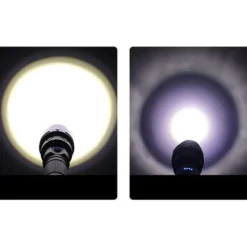 TORCIA A LED POTENTE PROFESSIONALE 3500LMN FINO A 500MT RICARICABILE USB IP65