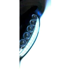 TORCIA DA TESTA FRONTALE SENSORE MOVIMENTO 68 LED LUCE BIANCA ROSSA BLU