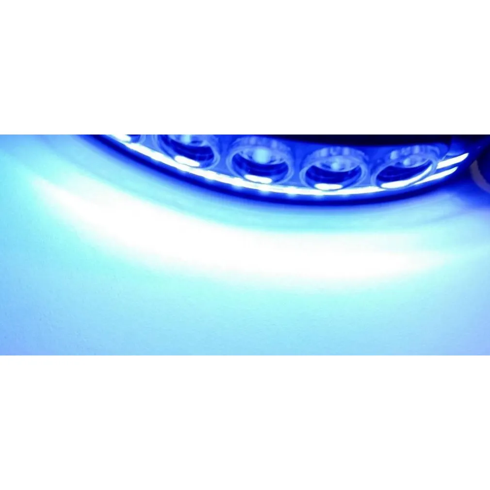 TORCIA DA TESTA FRONTALE SENSORE MOVIMENTO 68 LED LUCE BIANCA ROSSA BLU