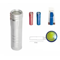 TORCIA ELETTRICA LUCE LED SMD IN ALLUMINIO TASCABILE PORTATILE RESISTENTE DT2036