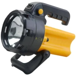 TORCIA LAMPADA FARO PORTATILE LED 3W BATTERIA LUCE EMERGENZA DOPPIA IMPUGNATURA