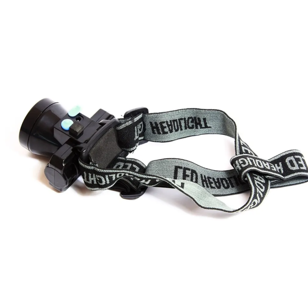 TORCIA LAMPADA FRONTALE A LED RICARICABILE ANTIPIOGGIA PESCA CACCIA CICLISMO