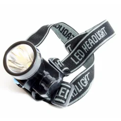 TORCIA LAMPADA FRONTALE A LED RICARICABILE ANTIPIOGGIA PESCA CACCIA CICLISMO