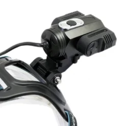 TORCIA LAMPADA FRONTALE LED RICARICABILE 3LED 5000 LUMEN CREE T6 100MT 180° 1825