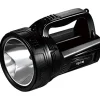TORCIA LAMPADA LUCE EMERGENZA FARO PORTATILE LED 3W BATTERIA DOPPIA IMPUGNATURA