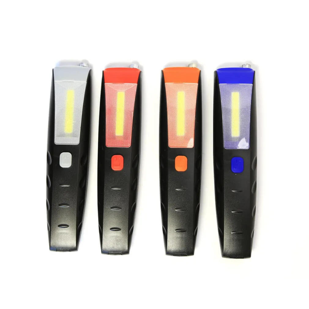 TORCIA LAMPADA PORTATILE LED STRIP COB + 2 LED DOPPIA CALAMITA ESTENSIBILE 30 CM