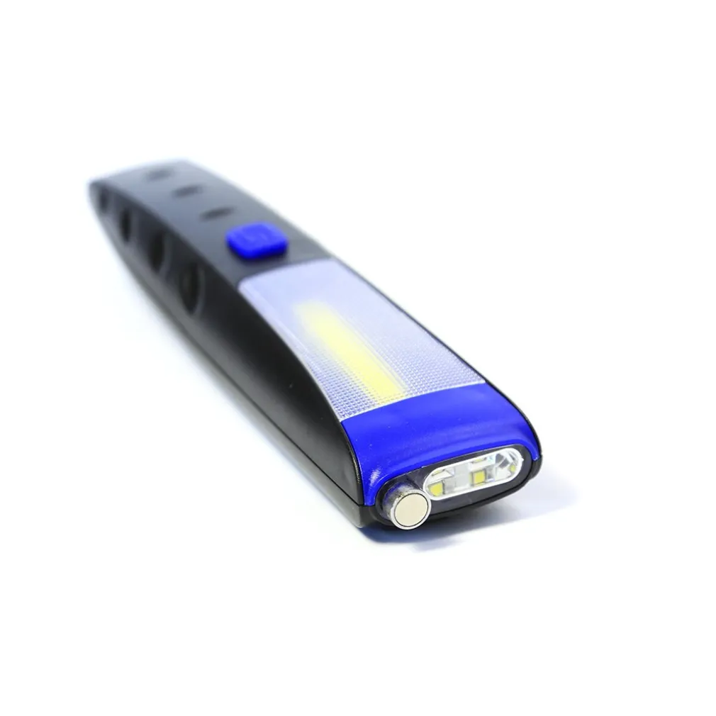 TORCIA LAMPADA PORTATILE LED STRIP COB + 2 LED DOPPIA CALAMITA ESTENSIBILE 30 CM