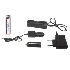 TORCIA LED A BATTERIA RICARICABILE CON SLITTA PER SOFTAIR CONTROLLO REMOTO Q1891