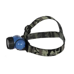 TORCIA LED COB FRONTALE TESTA 3W LUCE REGOLABILE ESCURSIONI PESCA GITE DT-2016