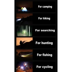 TORCIA LED MILITARE CREE TATTICA CON ZOOM RICARICABILE CON LASER ROSSO