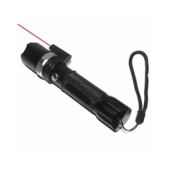 TORCIA LED MILITARE CREE TATTICA CON ZOOM RICARICABILE CON LASER ROSSO
