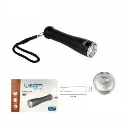 TORCIA LED RICARICABILE LUCE LED CHIP XPE LUMINOSITA REGOLABILE GANCETTO DT-2086