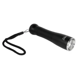 TORCIA LED RICARICABILE LUCE LED CHIP XPE LUMINOSITA REGOLABILE GANCETTO DT-2086