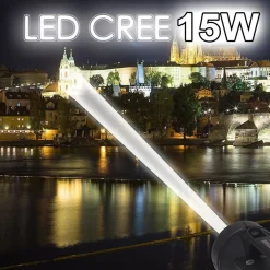 TORCIA RICARICABILE ULTRA POTENTE DI PUNTAMENTO CON LED 15W CREE T6 FINO A 1KM