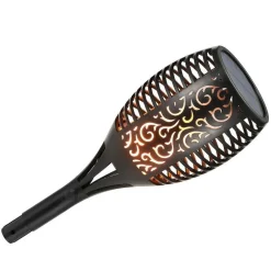 TORCIA SOLARE 96 LED FIAMMA LAMPADA SOLARE ESTERNO IMPERMEABILE GIARDINO SL-306