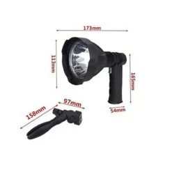 TORCIA TATTICA MILITARE A LED RICARICABILE PISTOLA 8000 LUMEN T6 CREE Q-L442