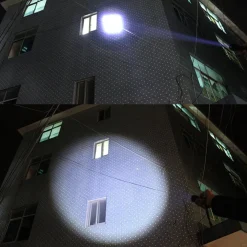 TORCIA TATTICA MILITARE A LED ULTRA LUMINOSA 1200 LMN IMPERMEABILE CON 5 MOD.