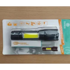 TORCIA TATTICA USB RICARICABILE A LED ZOOM TELESCOPICO ESCURSIONI PESCA TX-9633