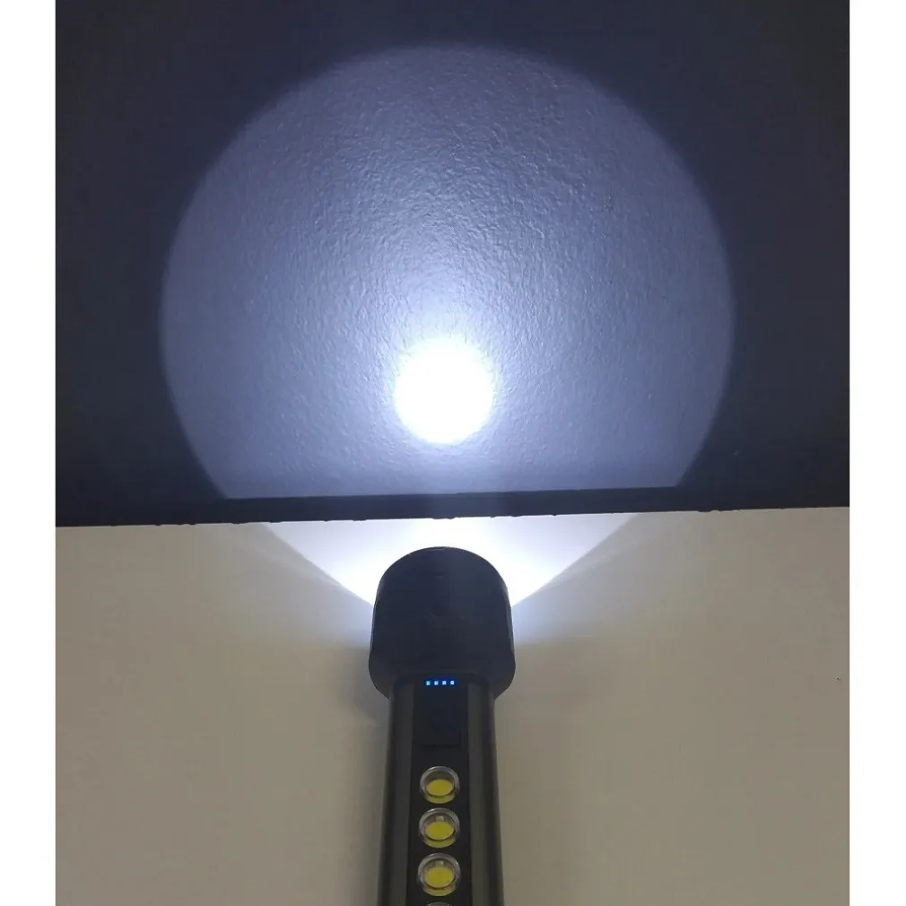 TORCIA USB LED RICARICABILE 5W+5 COB LIGHT CAMPEGGIO CICLISMO ESCURSIONI Q-LED67