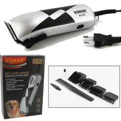 TOSATORE PER CANI TOSATRICE TOSACANE CANI RASOIO 4 PETTINI PER TAGLIO PELO 9W