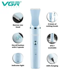 TOSATRICE CANI DI PICCOLA TAGLIA CON 3 TESTE KIT TOELETTATURA BASSO RUMORE V-205