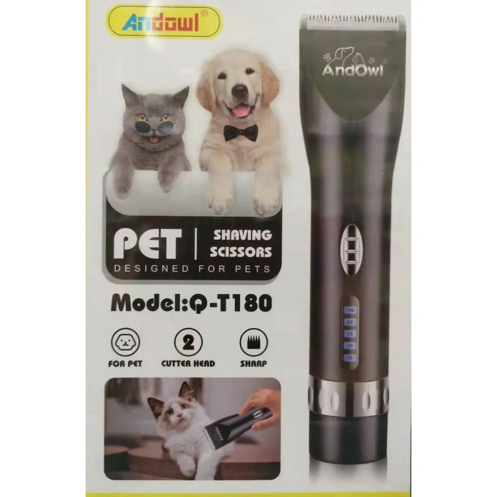 TOSATRICE SENZA FILI CANI GATTI RASOIO ELETTRICO TOSATORE RICARICABILE Q-T180