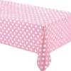 TOVAGLIA PLASTICA PER FESTE ROSA POIS COMPLEANNI MATRIMONIO BATTESIMO PARTY