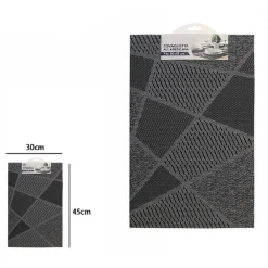 TOVAGLIETTA ALL'AMERICANA TOVAGLIETTE PER COLAZIONE CUCINA 30X45 CM GRIGIA 72294