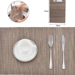 TOVAGLIETTA TOVAGLIETTE ALL'AMERICANA COLAZIONE CUCINA 30 X 45 CM MARRONE CHIARO