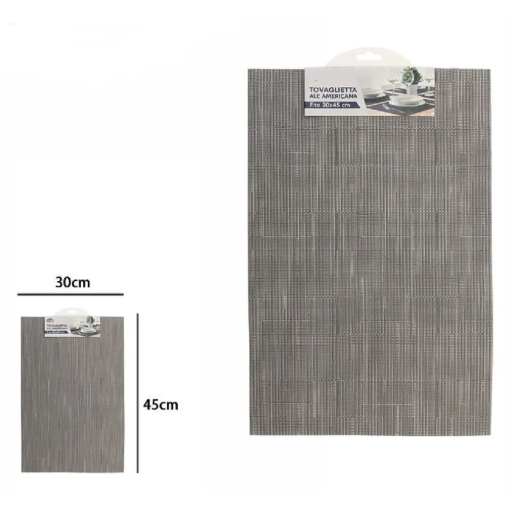 TOVAGLIETTA TOVAGLIETTE AMERICANA COLAZIONE CUCINA 30 X 45CM GRIGIO CHIARO 72290