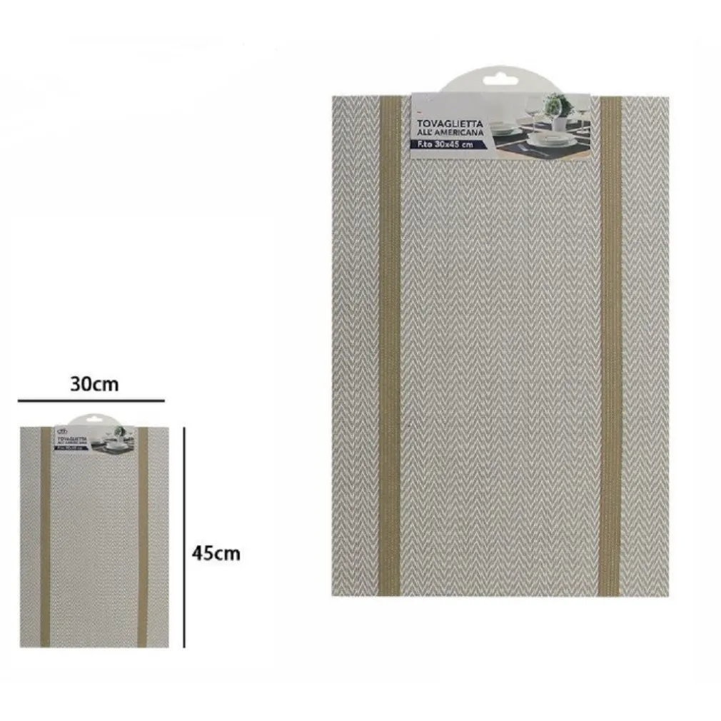 TOVAGLIETTA TOVAGLIETTE COLAZIONE AMERICANA CUCINA 30 X 45CM 72287 GRIGIO CHIARO