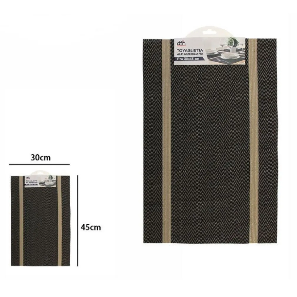 TOVAGLIETTA TOVAGLIETTE COLAZIONE AMERICANA CUCINA 30 X 45 CM 72289 GRIGIO SCURO