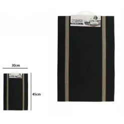 TOVAGLIETTA TOVAGLIETTE COLAZIONE ALL'AMERICANA CUCINA TAVOLA 30X45CM 72286 NERA