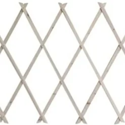 TRALICCIO ESTENSIBILE IN LEGNO NATURALE CHIARO PIANTE RAMPICANTI GIARDINO 300X100CM 222735